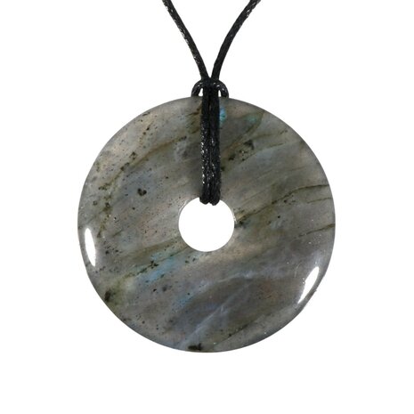 Labradoriet hanger A-kwaliteit donut 4 cm Labradoriet hanger A-kwaliteit donut 4 cm