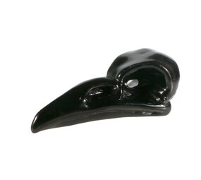 Obsidiaan (zwart) raven schedel 8 x 3,5 x 3,5 cm Obsidiaan (zwart) raven schedel 8 x 3,5 x 3,5 cm