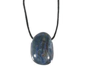 Saffier (blauw) hanger doorboord klein