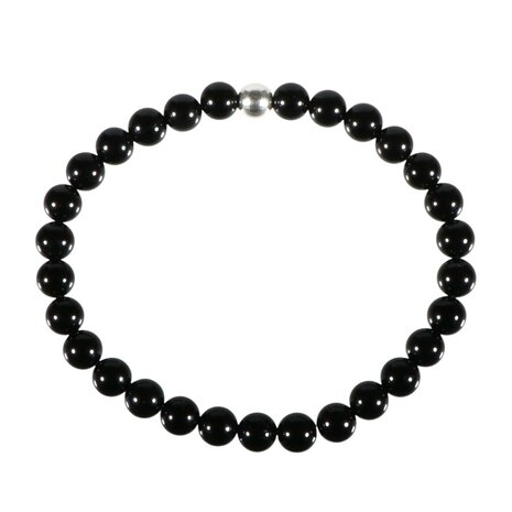 Toermalijn (zwart) armband 18 cm | 6 mm kralen Toermalijn (zwart) armband 18 cm | 6 mm kralen