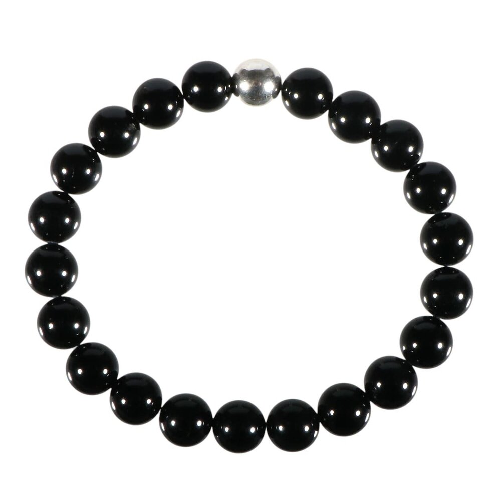 Toermalijn (zwart) armband 20 cm | 8 mm kralen