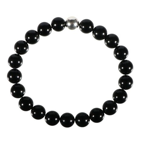 Toermalijn (zwart) armband 20 cm | 8 mm kralen