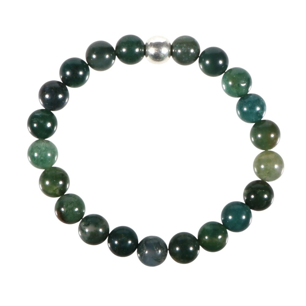 Mosagaat armband 18 cm | 8 mm kralen Mosagaat armband 18 cm | 8 mm kralen