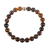 Tijgerijzer armband 18 cm | 8 mm kralen