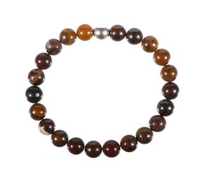 Tijgerijzer armband 18 cm | 8 mm kralen