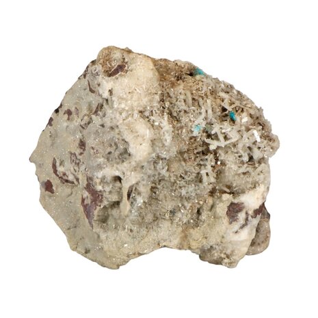 Cavansiet roosje met stilbiet staand 12,5 x 11 x 7,5 cm | 964 gram