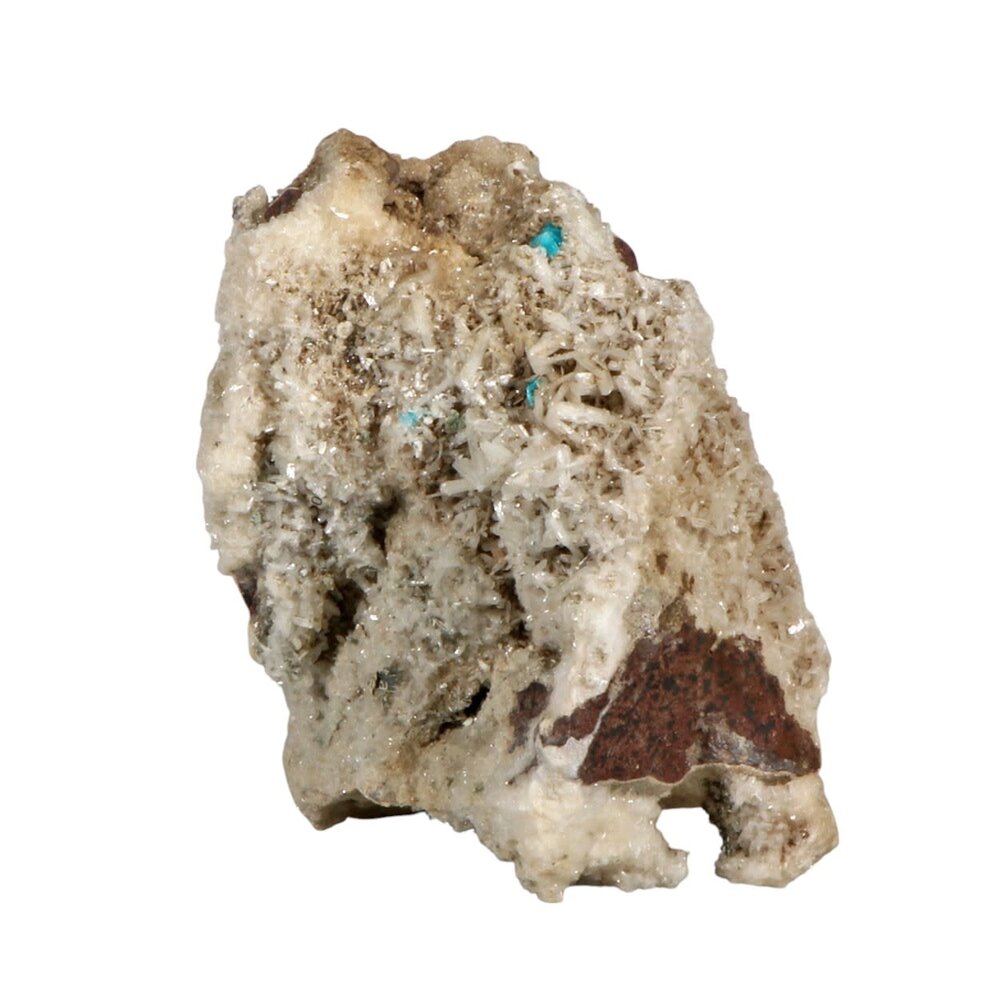 Cavansiet roosje met stilbiet staand 12,5 x 11 x 7,5 cm | 964 gram