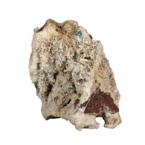 Cavansiet roosje met stilbiet staand 12,5 x 11 x 7,5 cm | 964 gram