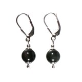 Zilveren oorbellen obsidiaan (regenboog) rond 8 mm Zilveren oorbellen obsidiaan (regenboog) rond 8 mm