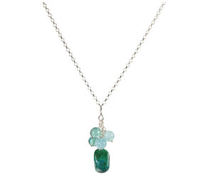 Zilveren ketting tros sterrenbeeld waterman Zilveren ketting tros sterrenbeeld waterman