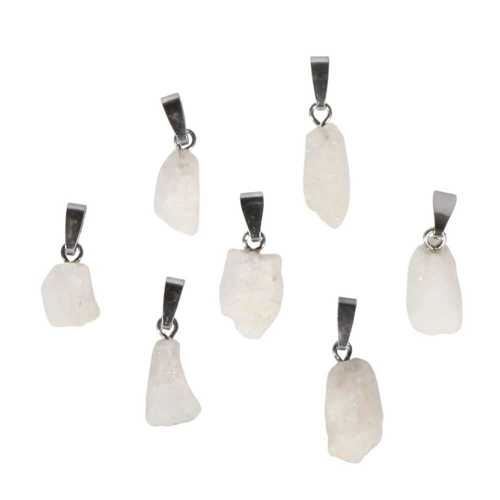 Fenakiet hanger ruw met zilveren oogje | 1 - 2 gram Fenakiet hanger ruw met zilveren oogje | 1 - 2 gram