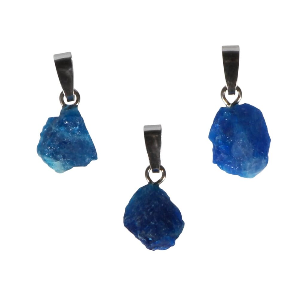 Euklaas hanger ruw klein met zilveren oogje