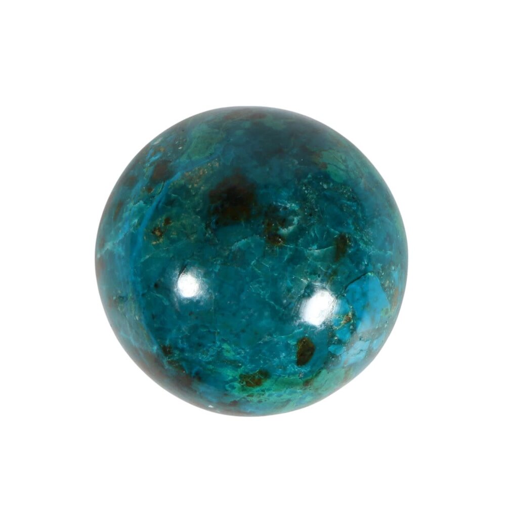 Chrysocolla A-kwaliteit bol 53,5 mm | 230 gram Chrysocolla A-kwaliteit bol 53,5 mm | 230 gram