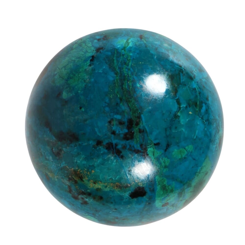 Chrysocolla A-kwaliteit bol 70 mm | 510 gram