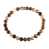 Geopaliseerd hout armband 18 cm | 6 mm kralen Geopaliseerd hout armband 18 cm | 6 mm kralen