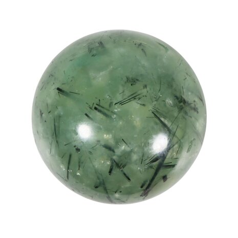 Prehniet met toermalijn bol 60 - 65 mm Prehniet met toermalijn bol 60 - 65 mm