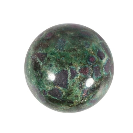 Robijn in fuchsiet bol 55 - 60 mm