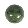 Robijn in fuchsiet bol 62,6 mm | 382 gram Robijn in fuchsiet bol 62,6 mm | 382 gram