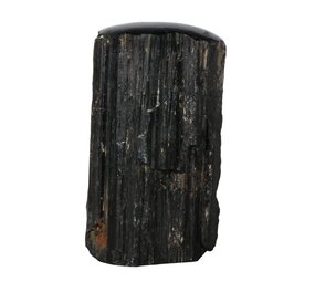 Toermalijn (zwart) 1 zijde gepolijst staand 11 x 6,5 x 6 cm | 883 gram