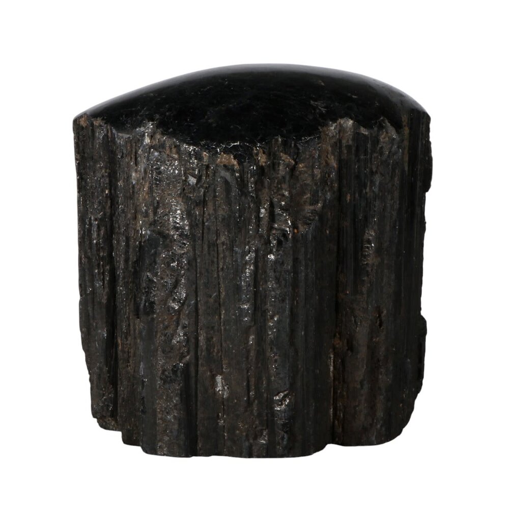 Toermalijn (zwart) 1 zijde gepolijst staand 9 x 8,5 x 6,5 cm | 931 gram