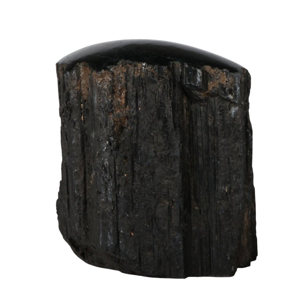 Toermalijn (zwart) 1 zijde gepolijst staand 9 x 8,5 x 6,5 cm | 931 gram