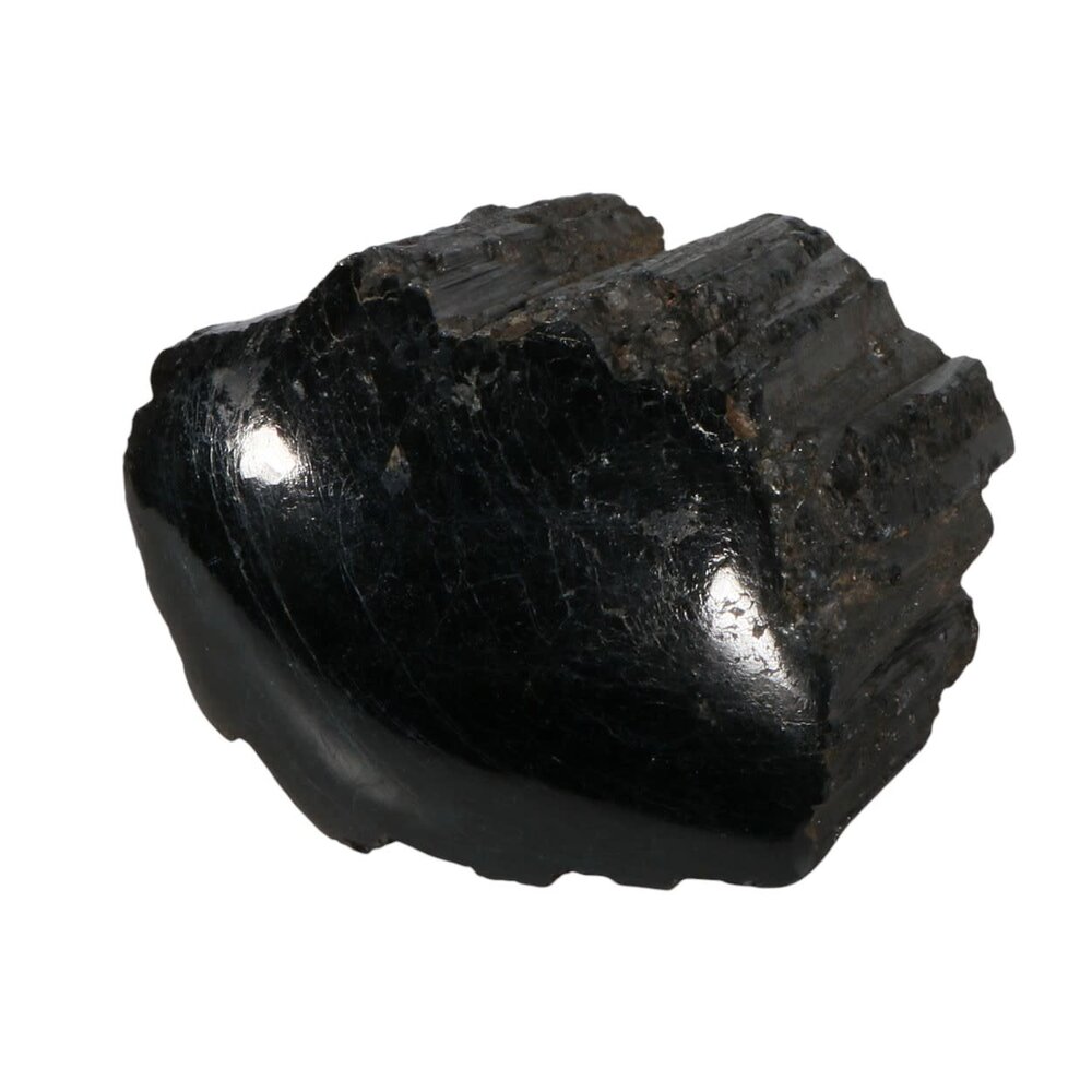 Toermalijn (zwart) 1 zijde gepolijst staand 9 x 8,5 x 6,5 cm | 931 gram