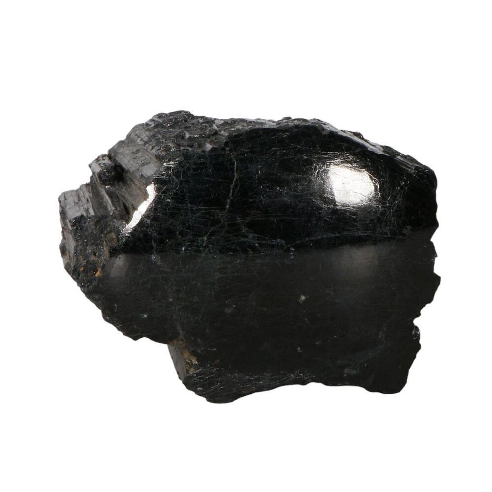 Toermalijn (zwart) 1 zijde gepolijst staand 9 x 8,5 x 7 cm | 1062 gram