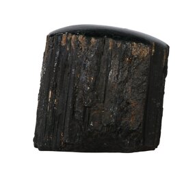 Toermalijn (zwart) 1 zijde gepolijst staand 9 x 6,5 x 6 cm | 841 gram