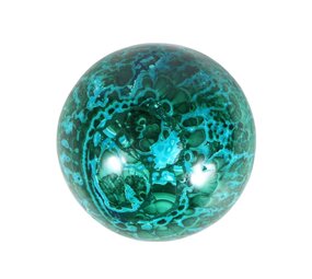 Azuriet-malachiet met chrysocolla bol 62 mm | 384 gram Azuriet-malachiet met chrysocolla bol 62 mm | 384 gram