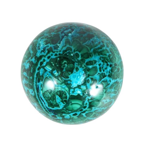Azuriet-malachiet met chrysocolla bol 62 mm | 384 gram Azuriet-malachiet met chrysocolla bol 62 mm | 384 gram