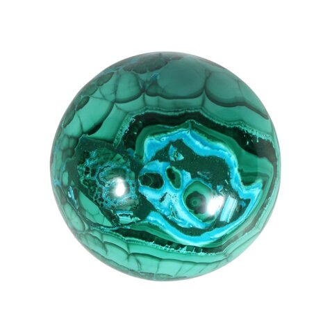 Azuriet-malachiet met chrysocolla bol 62 mm | 384 gram Azuriet-malachiet met chrysocolla bol 62 mm | 384 gram