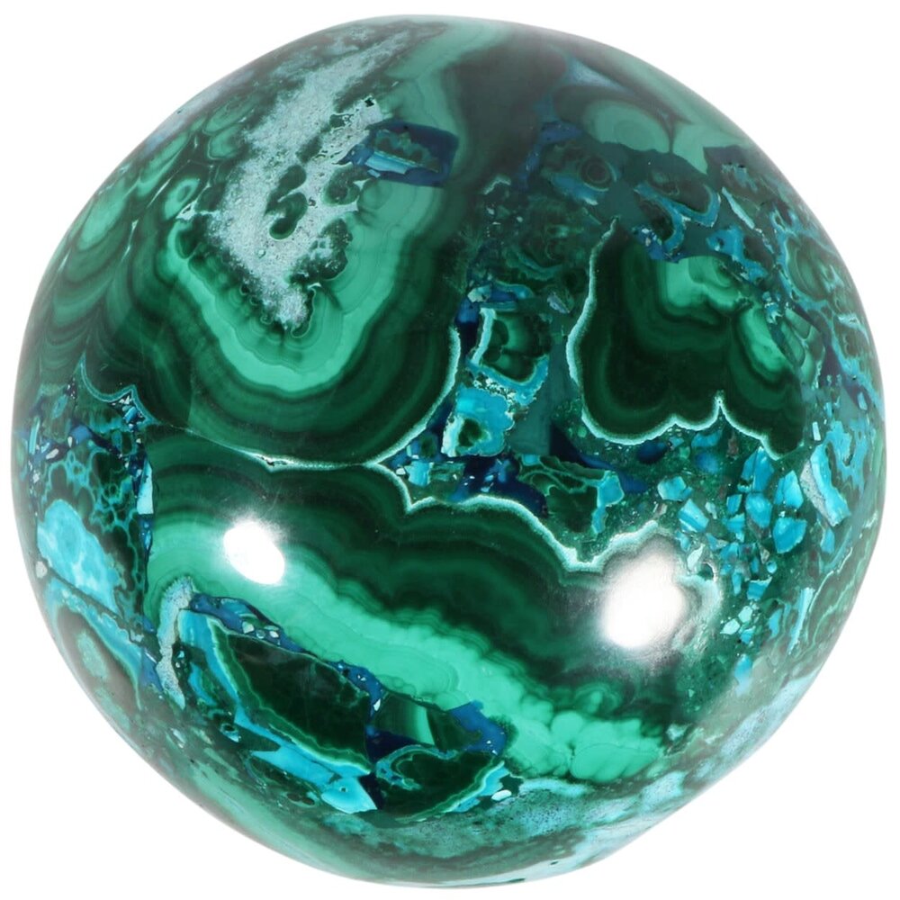 Azuriet-malachiet met chrysocolla bol 93 mm | 1280 gram