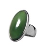 Zilveren ring jade maat 17 1/2 | ovaal 2,5 x 1,3 cm Zilveren ring jade maat 17 1/2 | ovaal 2,5 x 1,3 cm