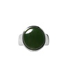Zilveren ring jade maat 18 1/2 | rond 1,5 cm Zilveren ring jade maat 18 1/2 | rond 1,5 cm