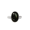Zilveren ring nuummiet maat 19 1/2 | ovaal 1,5 x 1 cm Zilveren ring nuummiet maat 19 1/2 | ovaal 1,5 x 1 cm