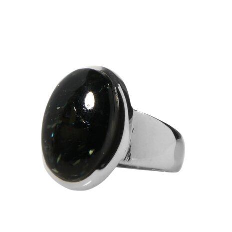 Zilveren ring nuummiet maat 17 | ovaal 1,7 x 1,2 cm Zilveren ring nuummiet maat 17 | ovaal 1,7 x 1,2 cm