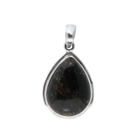 Zilveren hanger nuummiet | druppel 2,5 x 1,8 cm Zilveren hanger nuummiet | druppel 2,5 x 1,8 cm