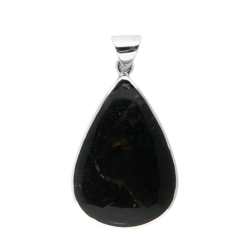 Zilveren hanger nuummiet | druppel 3,7 x 2,5 cm Zilveren hanger nuummiet | druppel 3,7 x 2,5 cm