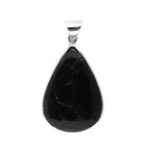 Zilveren hanger nuummiet | druppel 3,7 x 2,5 cm