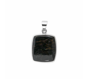 Zilveren hanger nuummiet | rechthoek 2 x 1,8 cm Zilveren hanger nuummiet | rechthoek 2 x 1,8 cm