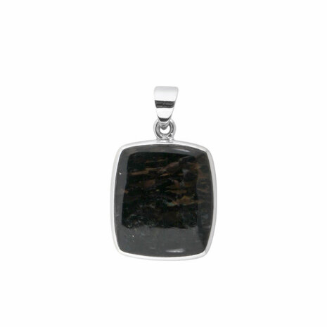 Zilveren hanger nuummiet | rechthoek 2 x 1,8 cm Zilveren hanger nuummiet | rechthoek 2 x 1,8 cm