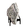 Amethist bloem met prasioliet cluster op standaard 22 x 8,5 x 2 cm | 557 gram Amethist bloem met prasioliet cluster op standaard 22 x 8,5 x 2 cm | 557 gram