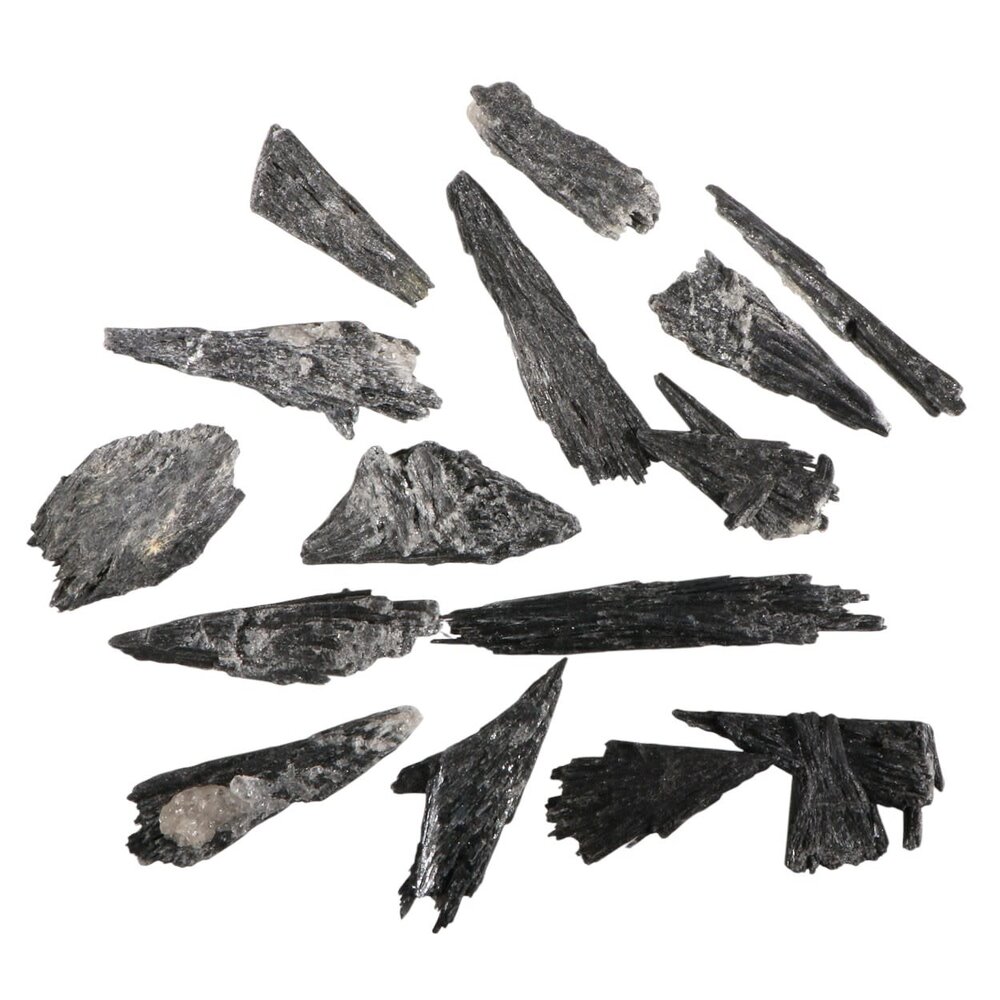 Kyaniet (zwart) ruw 2 - 5 gram Kyaniet (zwart) ruw 2 - 5 gram