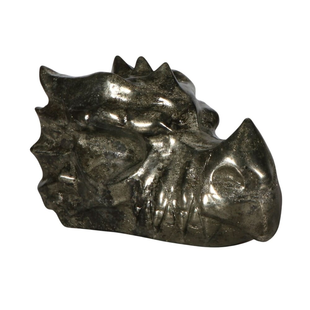 Pyriet draken schedel 10 x 6 x 5,5 cm | 581 gram Pyriet draken schedel 10 x 6 x 5,5 cm | 581 gram