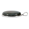 Zilveren hanger labradoriet | ovaal 3,5 x 2,6 cm Zilveren hanger labradoriet | ovaal 3,5 x 2,6 cm