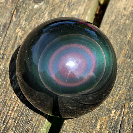 Obsidiaan (regenboog) bol 65 mm | 320 gram Obsidiaan (regenboog) bol 65 mm | 320 gram