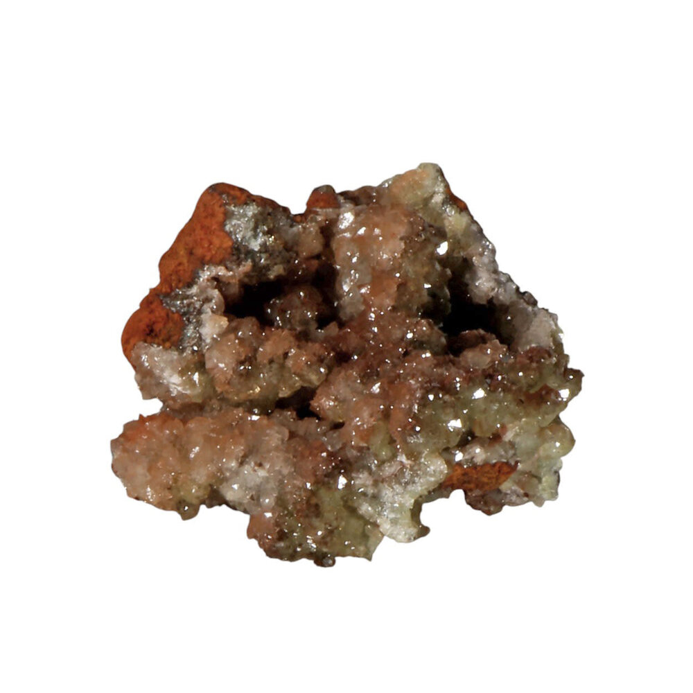 Adamiet kristallen op limoniet A-kwaliteit 7,5 x 6 x 4 cm | 156 gram