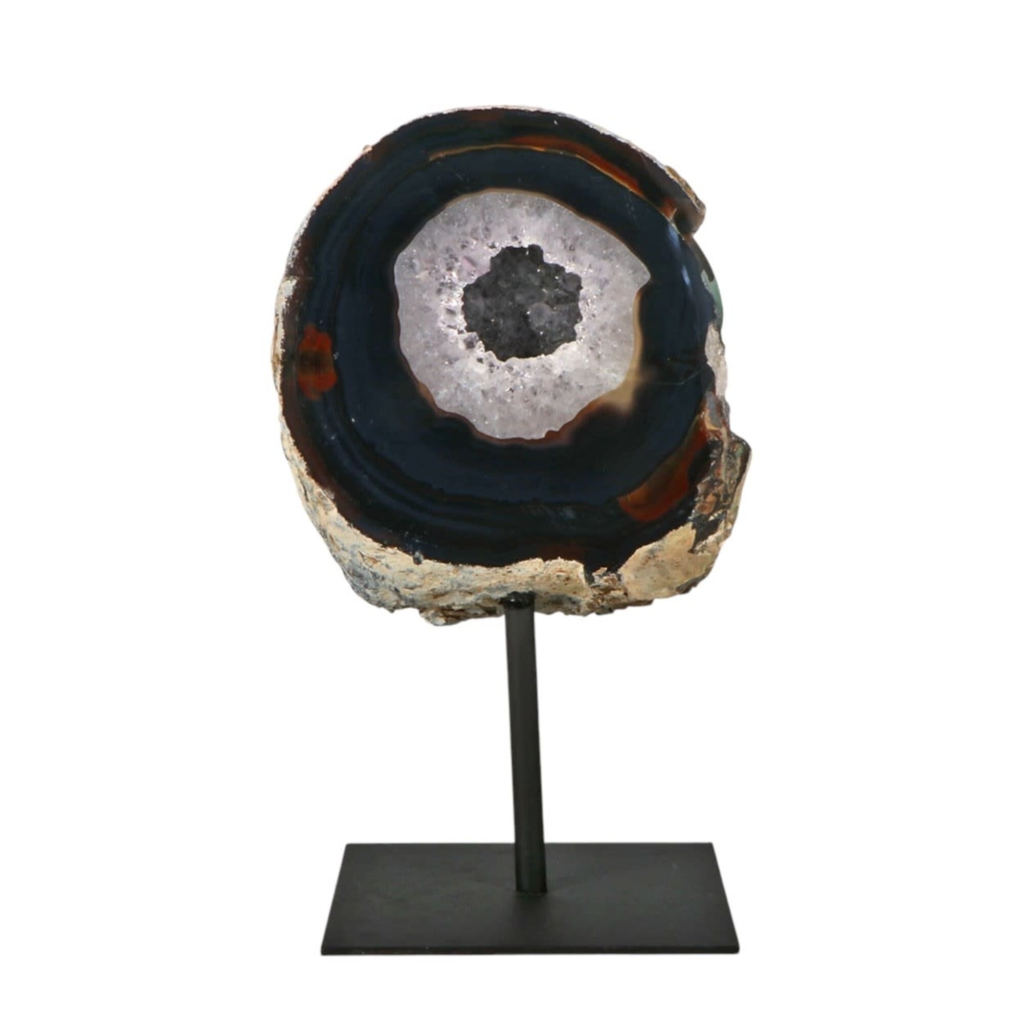 Agaat op standaard 13 x 11 5 x 3 cm 1325 gram spiritual garden