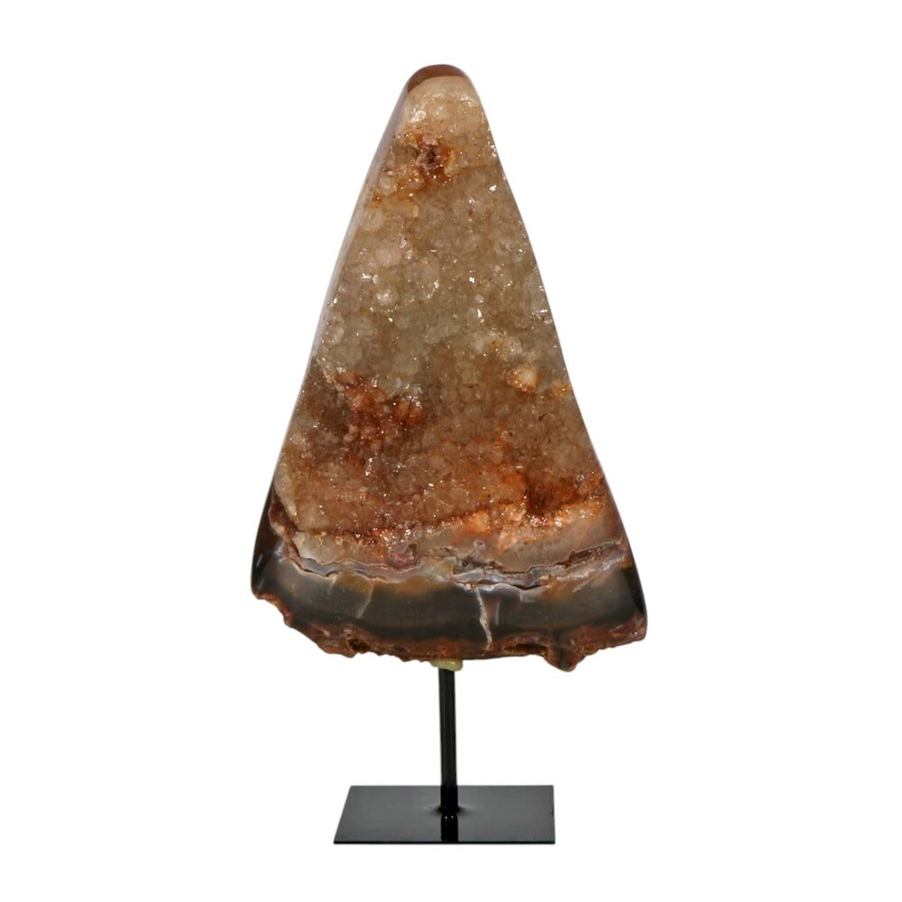 Agaat op standaard 21 x 14 x 3,5 cm | 1472 gram