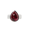 Zilveren ring granaat maat 20 | druppel 1,6 x 1,2 cm Zilveren ring granaat maat 20 | druppel 1,6 x 1,2 cm
